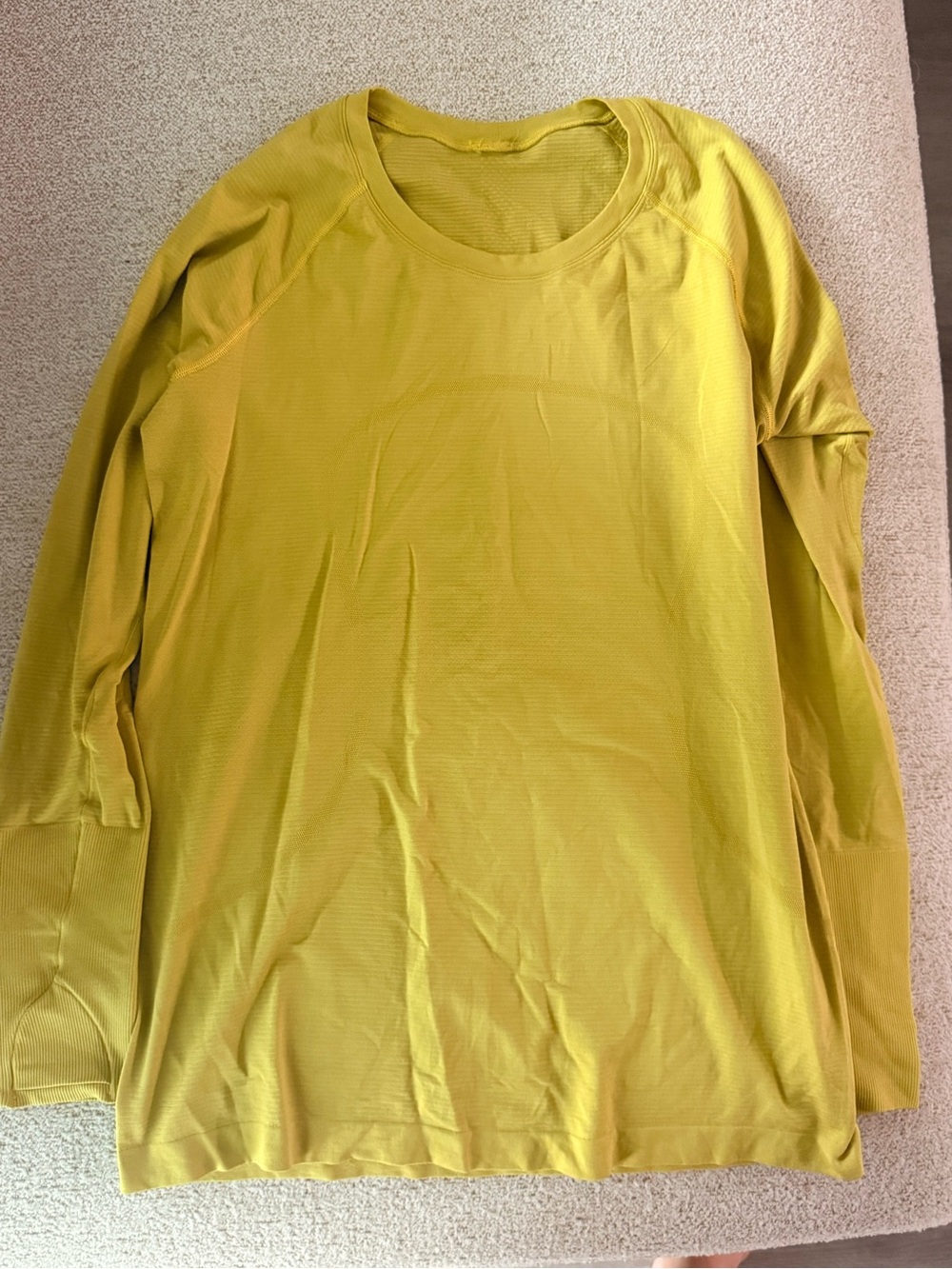 lululemon athletica Long Sleeve Tee in Yellow-Green